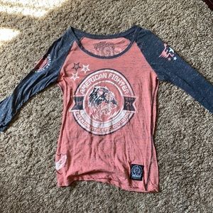 American fighter quarter sleeve